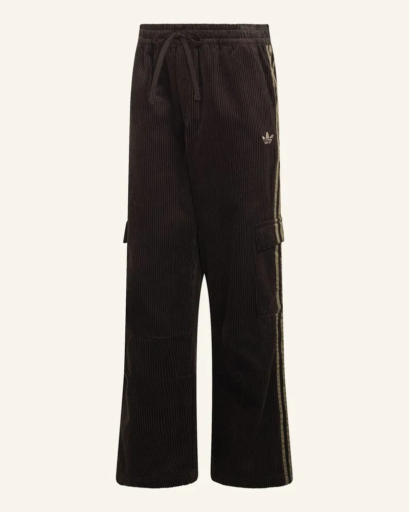 adidas Adicolor Cargohose Cord braun Braun