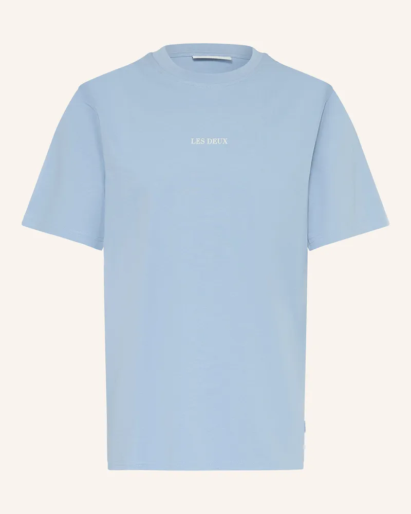 LES DEUX T-Shirt ANDREW Hellblau