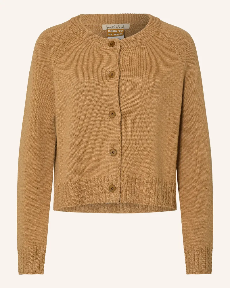 Smith & Soul Strickjacke braun Camel