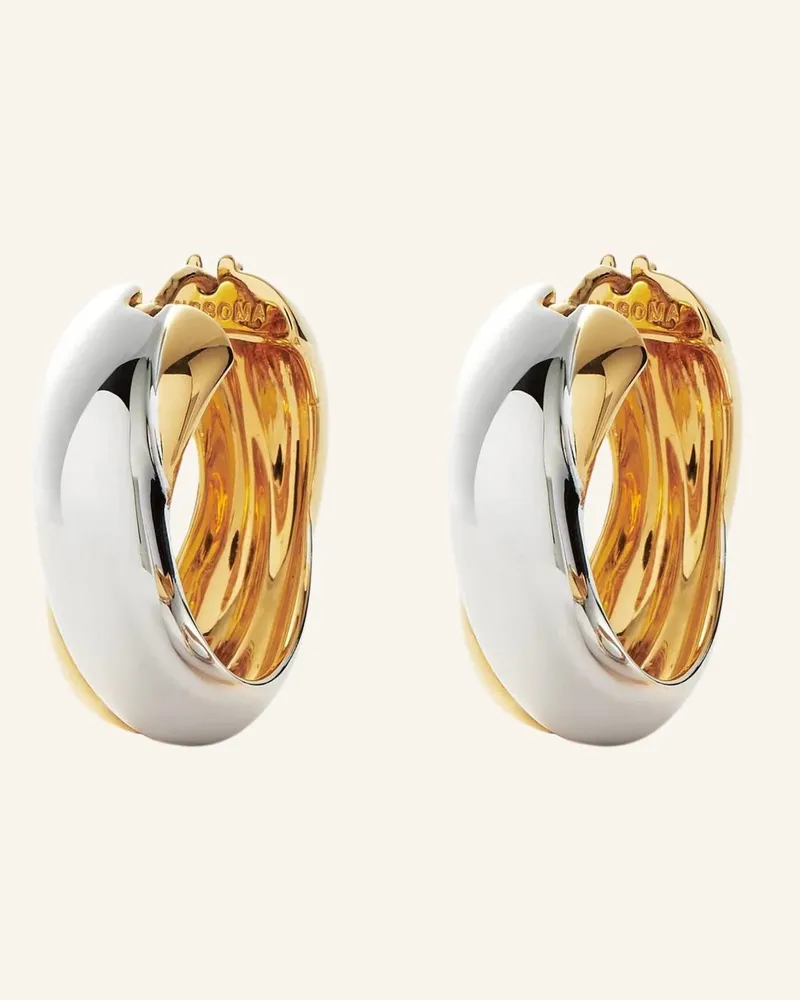 Missoma Ohrhänger LUCY WILLIAMS CHUNKY ENTWINE MEDIUM HOOPS by GLAMBOU Gold