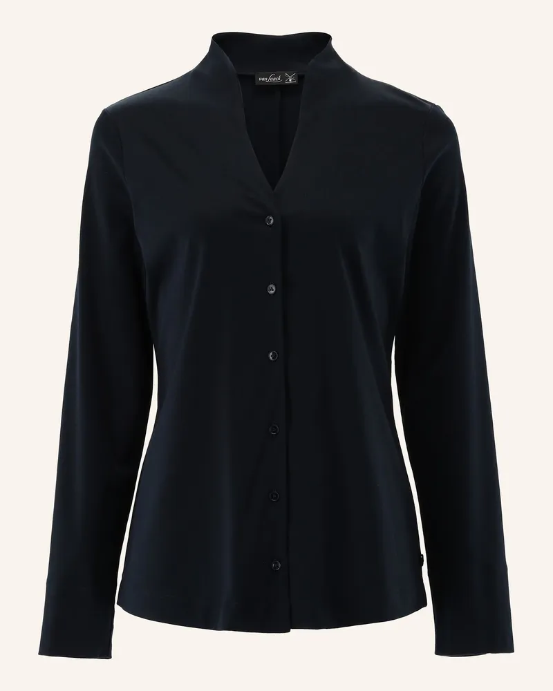 van Laack Jerseyshirt Modern Fit blau Dunkelblau