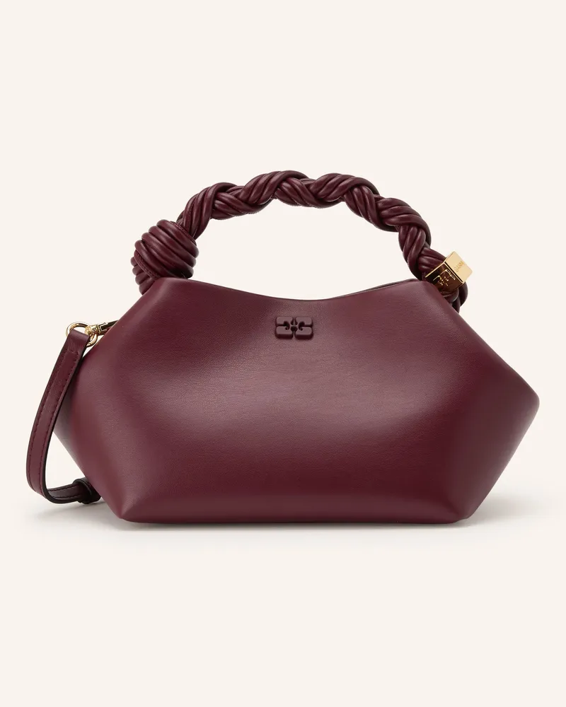 Ganni Handtasche Bou Small rot Dunkelrot