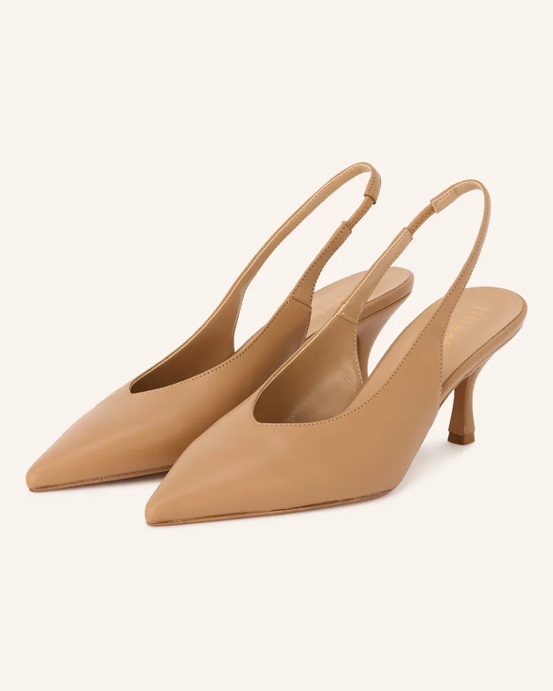 lilienfels Slingpumps Hellbraun