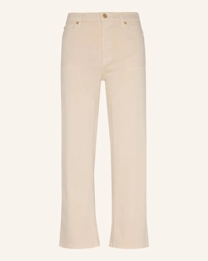 7 for all mankind Jeans Cropped Alexa Straight Fit weiss Weiss