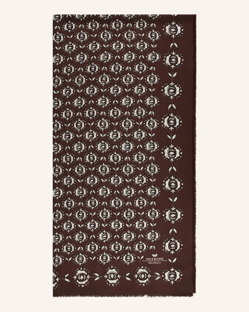 Max Mara Schal TAMBUTO Dunkelbraun