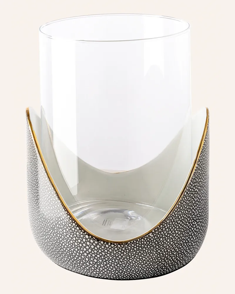 Fink Windlicht mit Glas ONDA Braun