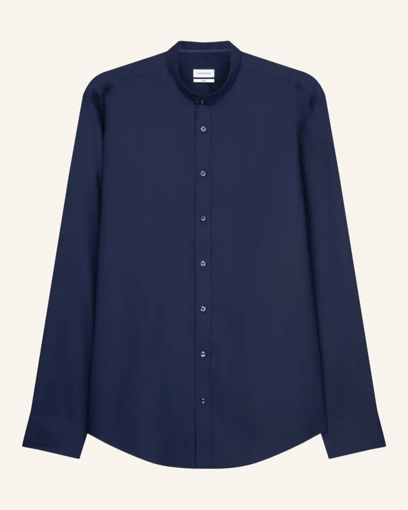 Seidensticker Business Hemd Slim Fit Dunkelblau