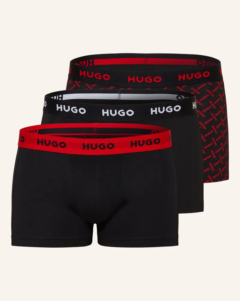 HUGO BOSS 3er-Pack Boxershorts schwarz Schwarz