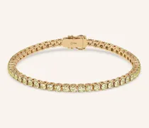 Tennisarmband aus Karat Gelbgold und 5,70ct. Gelben Diamanten