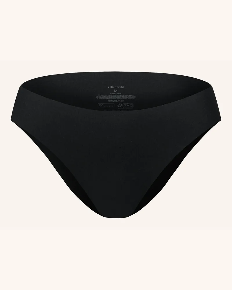 Ehrlich Textil Light Touch Brazil Slip Aus Weichem Modal - Nahtlose Kanten schwarz Schwarz