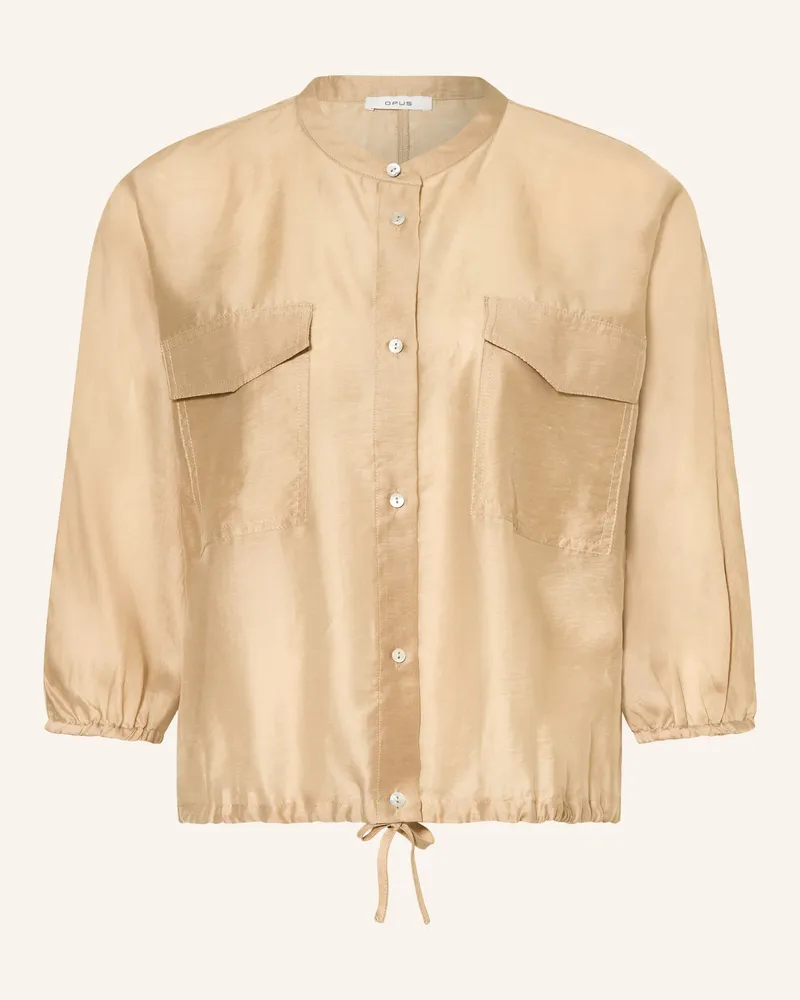 OPUS Bluse Funuk Mit 3/4-Arm beige Beige