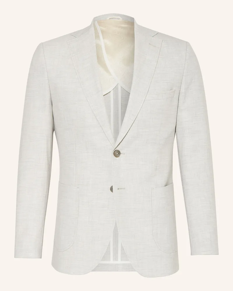 paul Anzugsakko Slim Fit beige Hellgrau