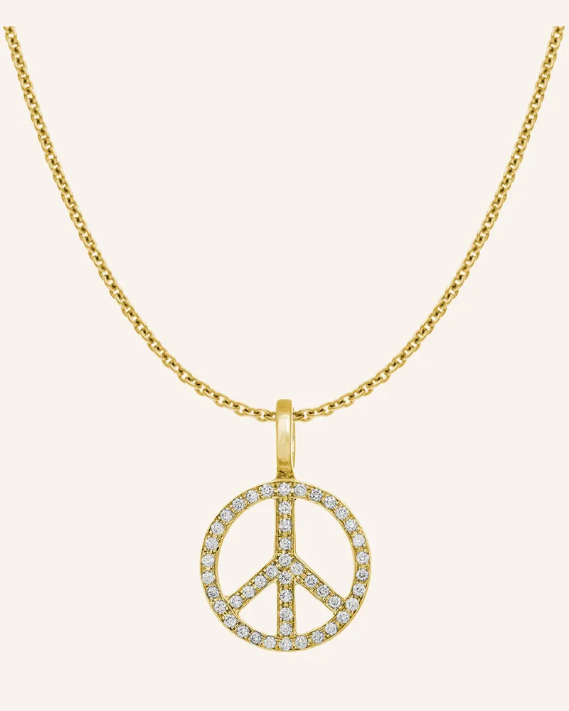 CADA Kette Mini Mini Peace gold Gold