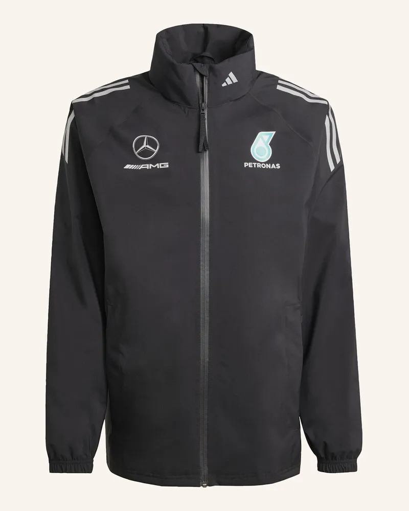 adidas MERCEDES - AMG PETRONAS FORMULA ONE TEAM MECHANICS REGENJACKE Schwarz