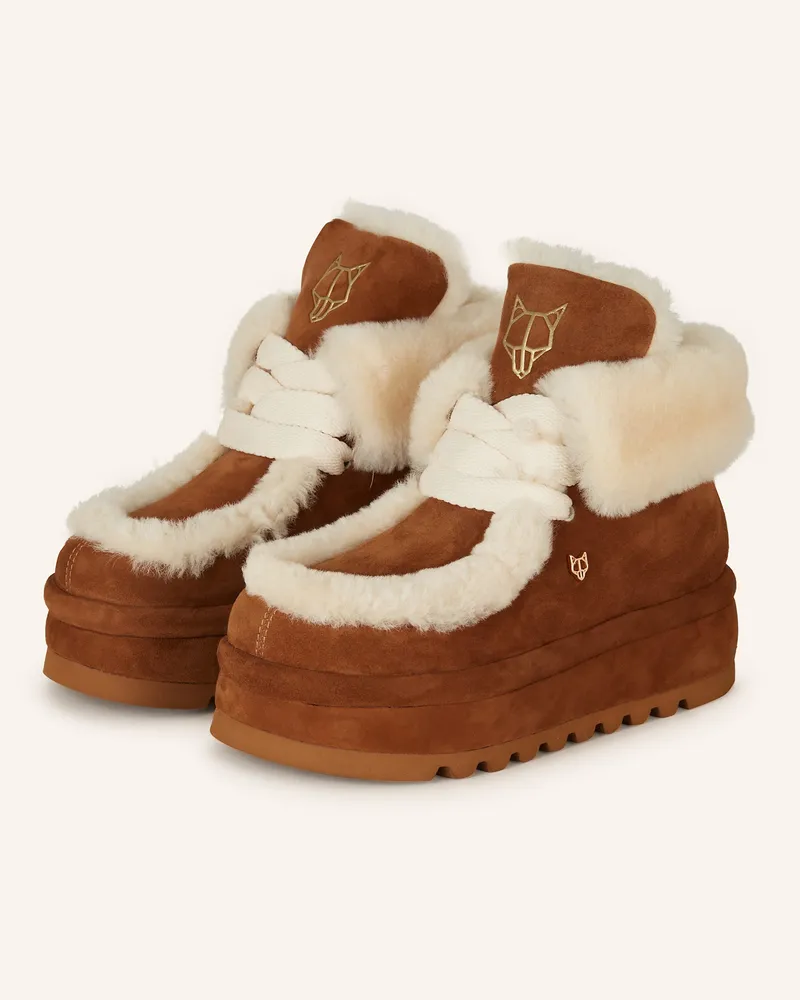 Naked Wolfe Schnürboots BAMBI Braun
