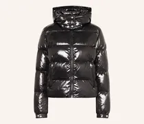 Daunenjacke mit abnehmbarer Kapuze