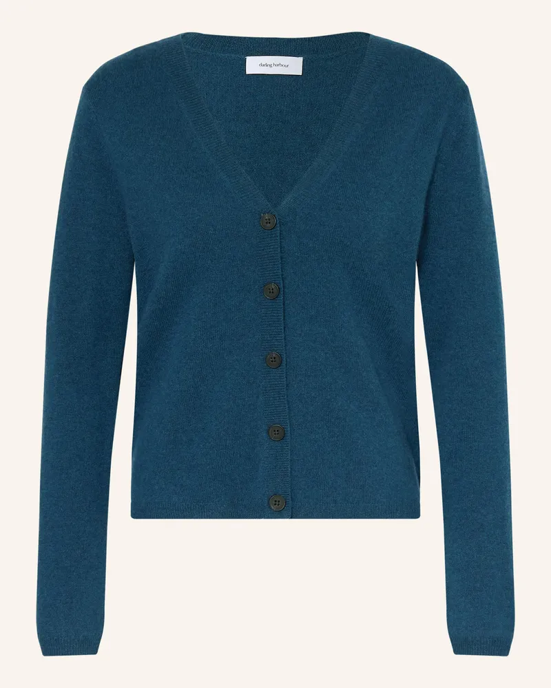 Darling Harbour Strickjacke Aus Cashmere gruen Petrol