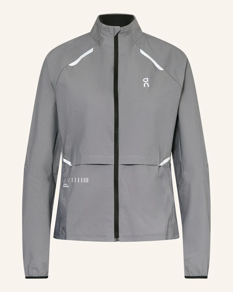 ON Laufjacke Weather Lumos grau Grau