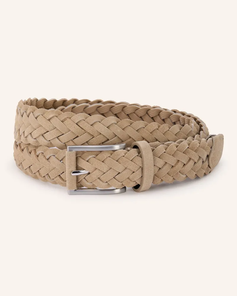 Strokesman's Flechtgürtel beige Beige