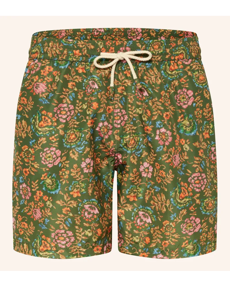 120% Lino Badeshorts Gruen