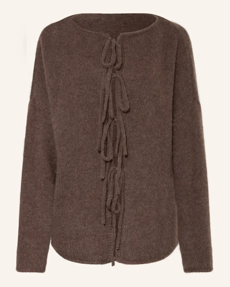 by Aylin Koenig Strickjacke MANA mit Alpaka Braun