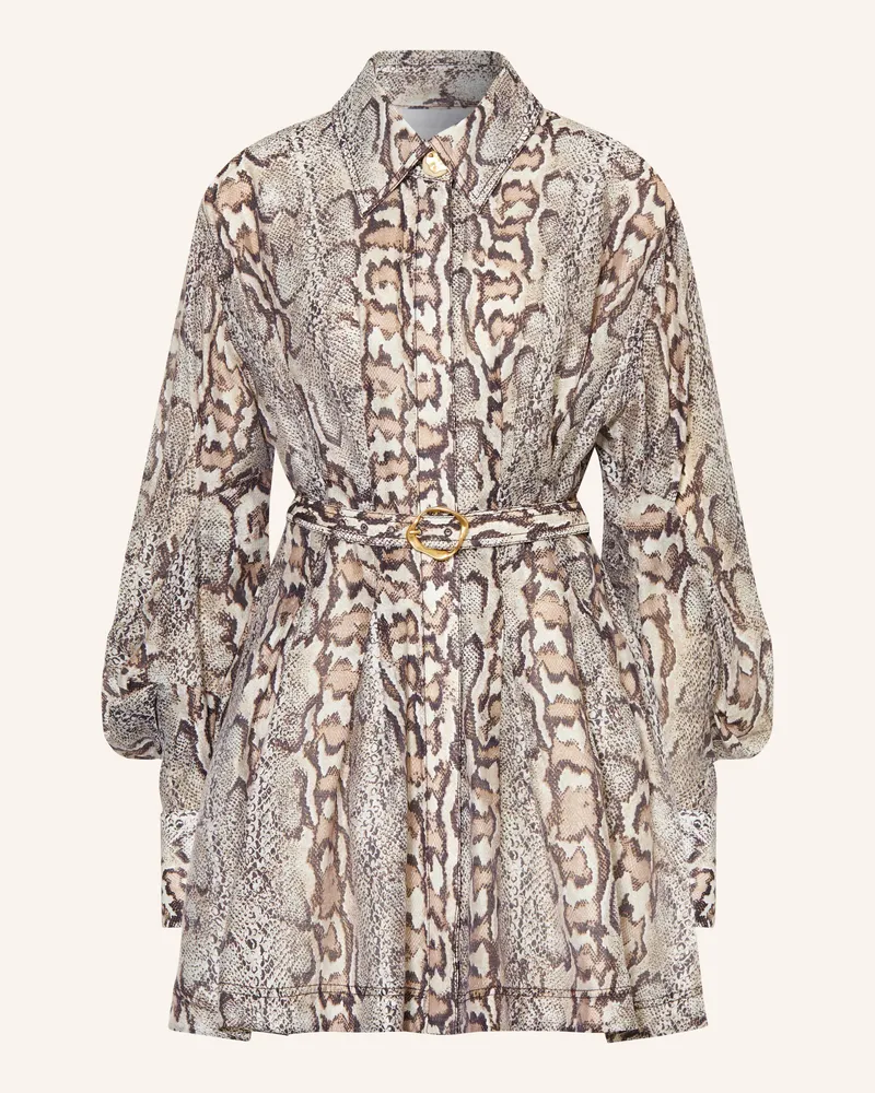 Aje. Hemdblusenkleid Murphie beige Camel