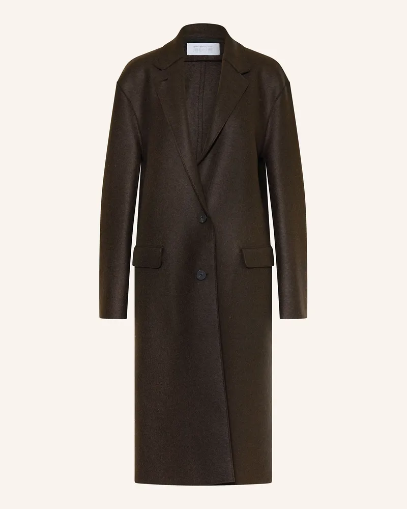 Harris Wharf London Wollmantel braun Dunkelbraun