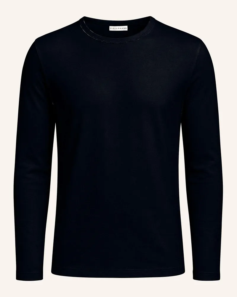 KIEFERMANN Kiefermann Langarmshirt Aus Baumwolle Und Elasthan Jolian blau Blau