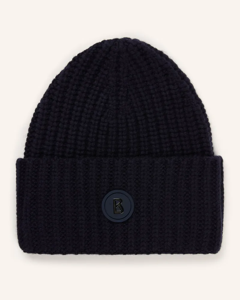 Bogner Multifunktionsmütze Kilian Aus Cashmere blau Dunkelblau