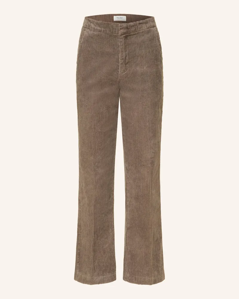 Part Two 7/8-Hose Mishaspw Aus Cord beige Grau