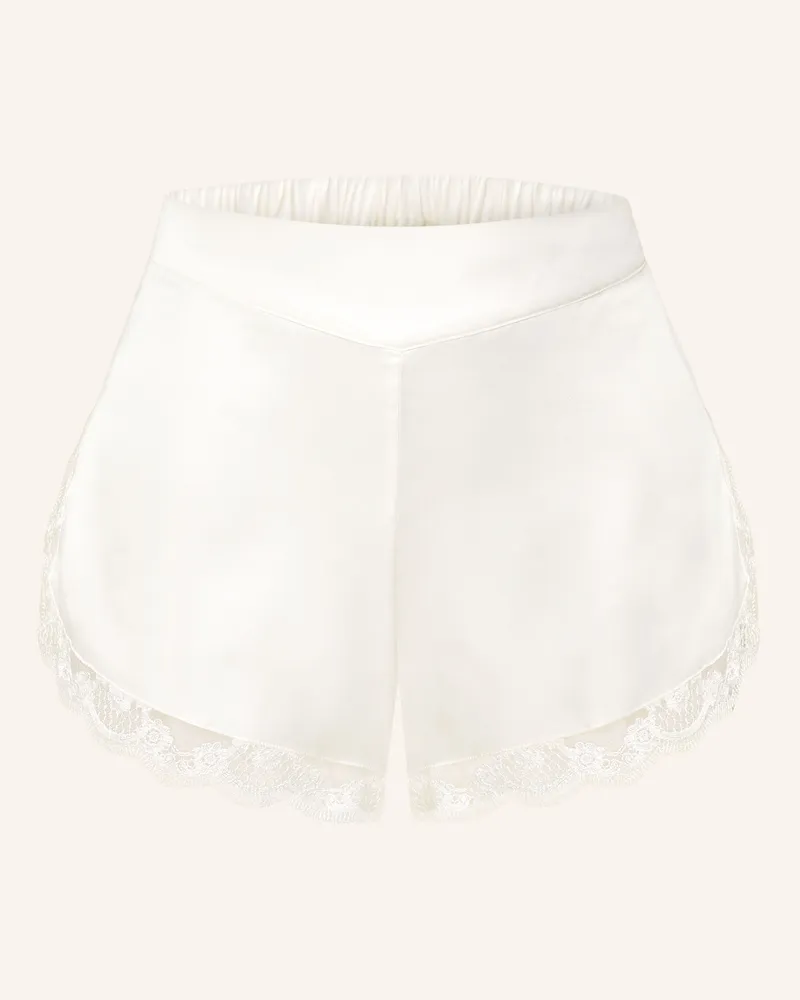 Simone Pérèle Schlafshorts LOVE ME aus Seide Ecru
