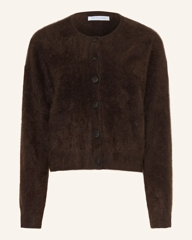 Iris von Arnim Strickjacke Mina Aus Cashmere braun Dunkelbraun
