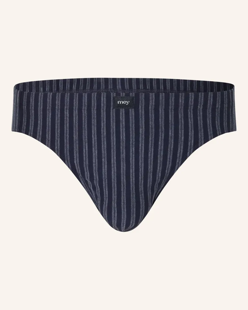 Mey Slip Serie Denim Stripes blau Dunkelblau
