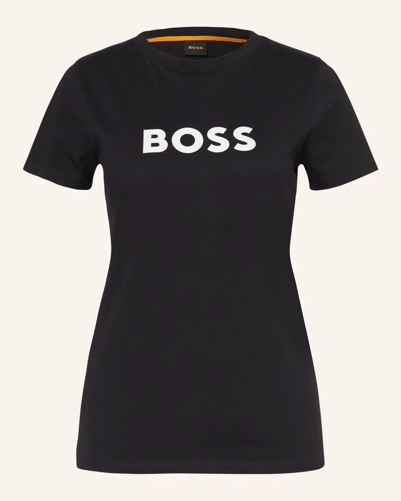 HUGO BOSS T-Shirt Elogo schwarz Schwarz