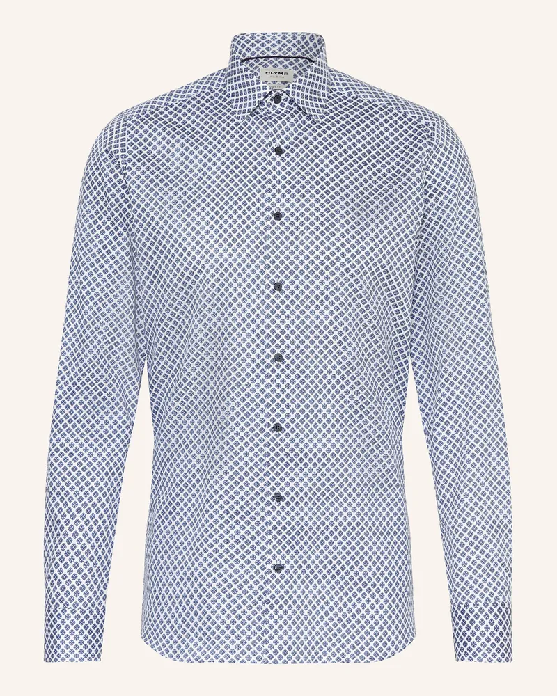 Olymp Hemd Level Five body fit mit extralangem Arm Blau