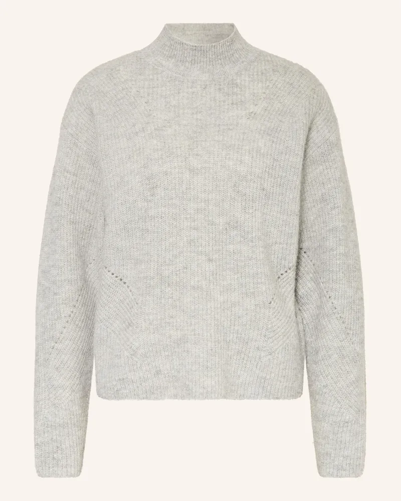 HUGO BOSS Pullover FLONDASSY mit Alpaka Grau