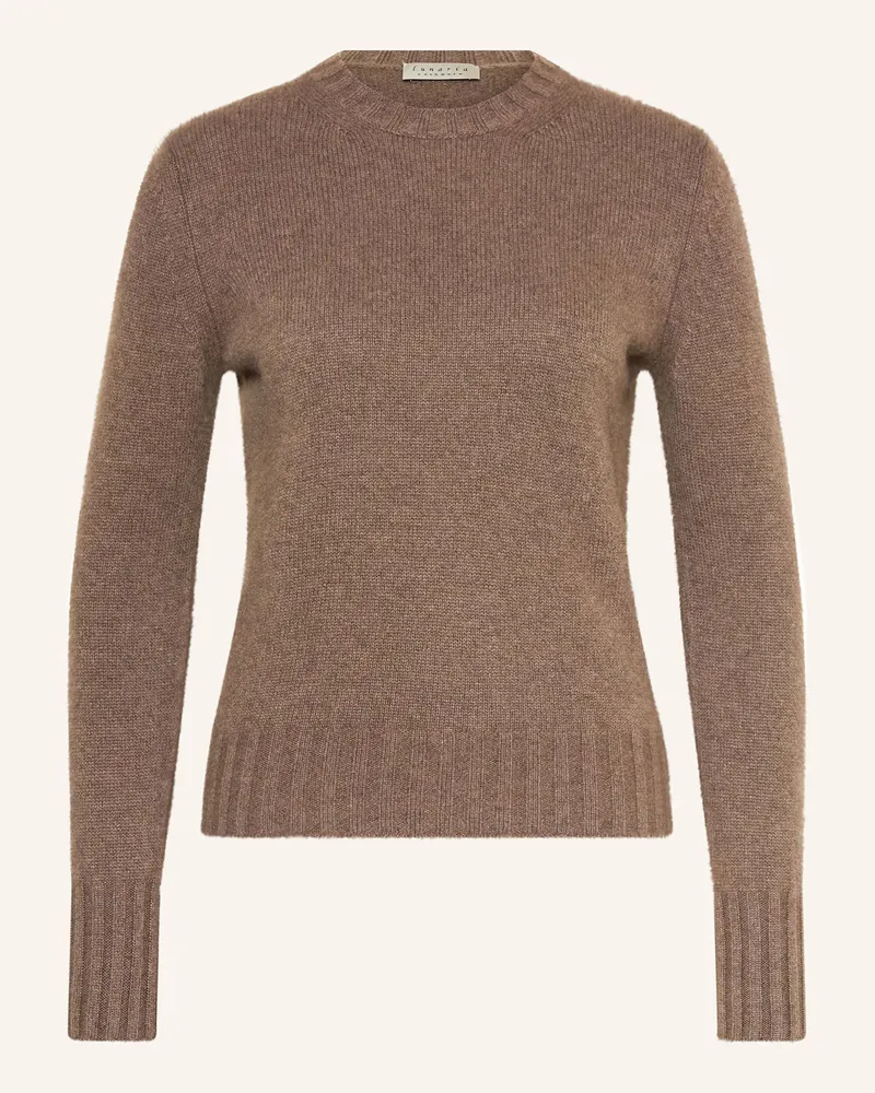 Lunaria Cashmere Cashmere-Pullover Taupe