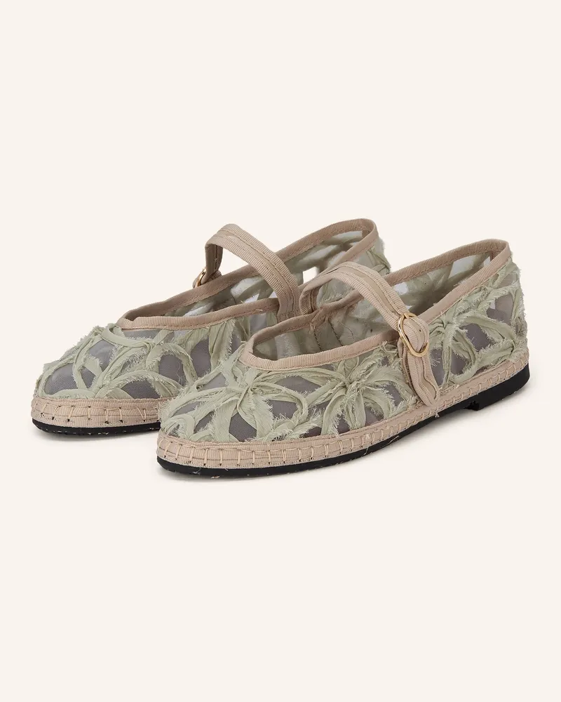 FLABELUS Mary-Jane-Ballerinas PIERRE LACE Mint
