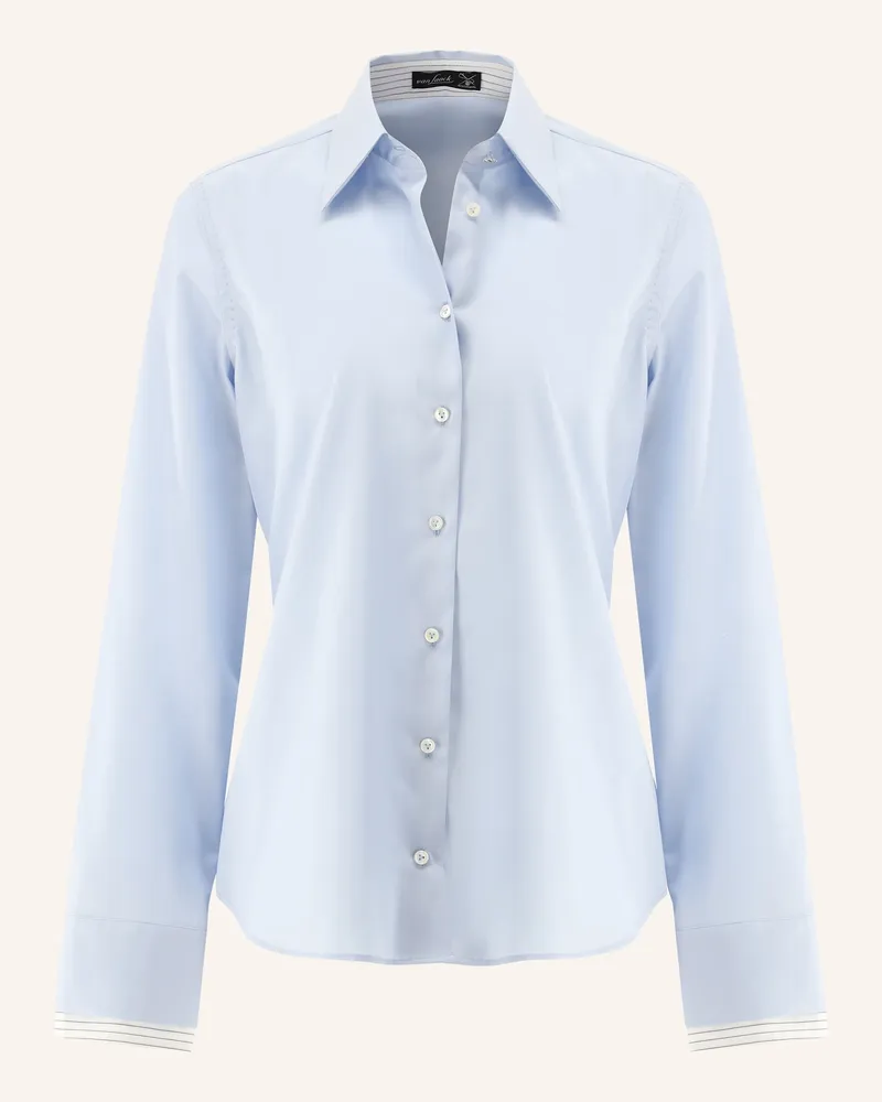 van Laack Bluse Modern Fit Hellblau