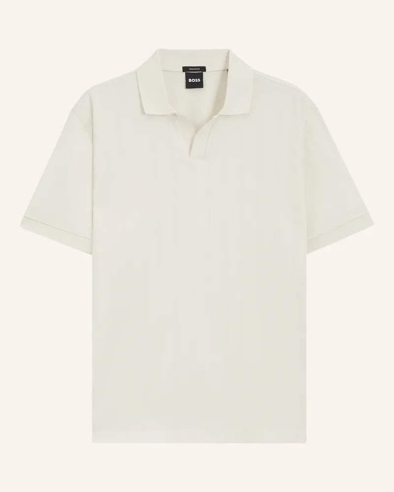 HUGO BOSS Poloshirt C-Ponti 118 Regular Fit beige Weiss