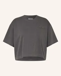 AUTRY Cropped-Shirt Grau