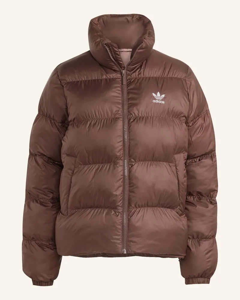 adidas ADICOLOR SHORT PUFFER JACKE Braun
