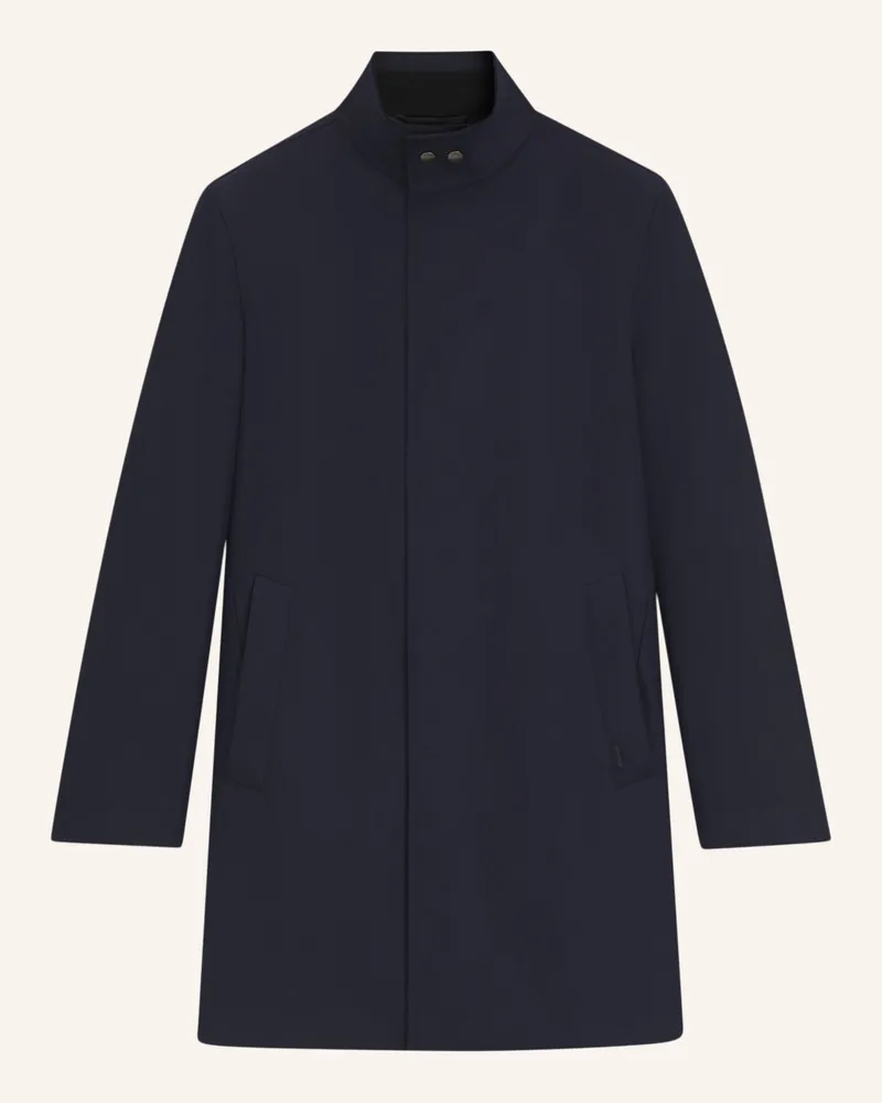 HUGO BOSS Klassischer Mantel P-HYDE-SU-253 Slim Fit Dunkelblau