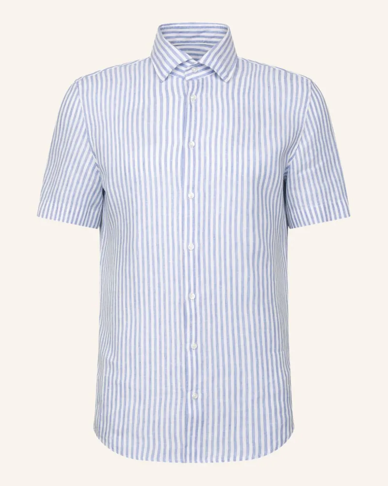 Seidensticker Leinenhemd Slim Fit blau Blau