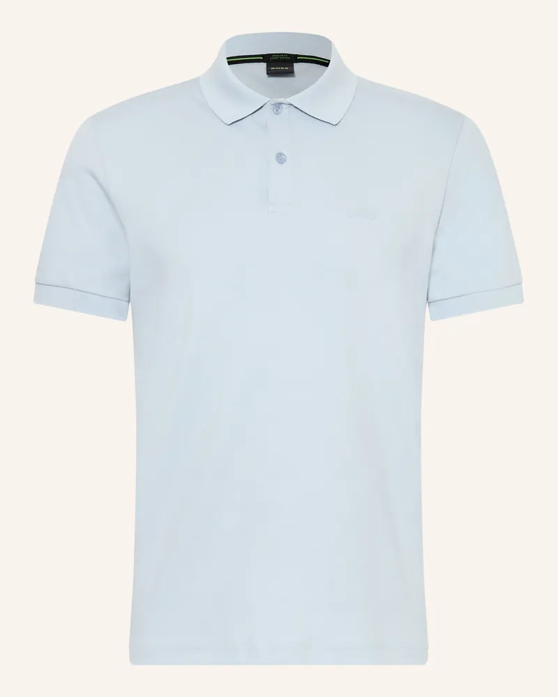 HUGO BOSS Jersey-Poloshirt Pio blau Hellblau