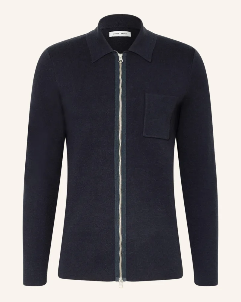 Samsøe & Samsøe Strickjacke GUNA Dunkelblau