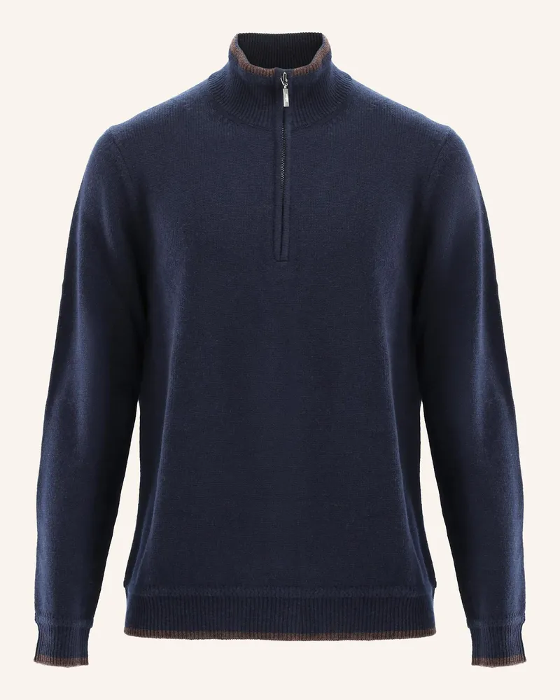 van Laack Pullover blau Dunkelblau