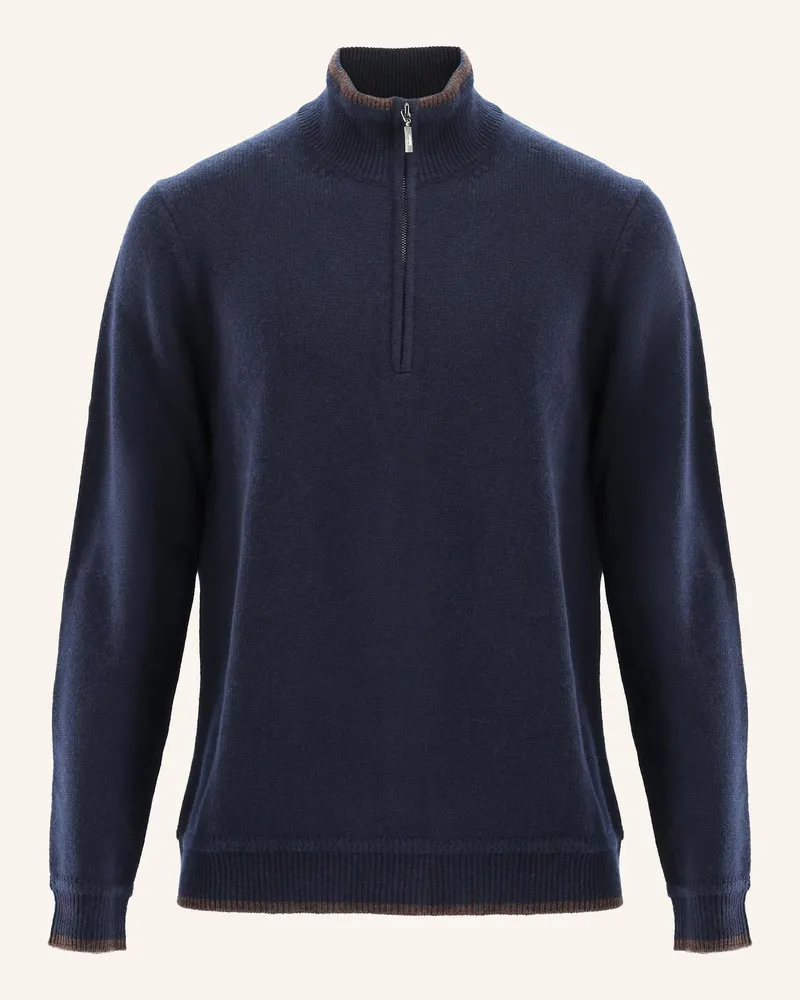 van Laack Pullover blau Dunkelblau