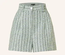 Tweed-Shorts mit Glitzergarn