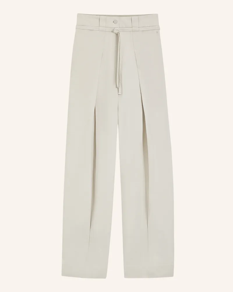 HUGO BOSS Business Hose Tamoura-W Relaxed Fit beige Neongelb